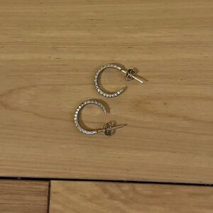 2/$10 Elegant Silver Hoop Earrings